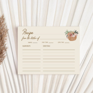 Carte D'accompagnement Recette de Baby Shower Mariage Fantaisiste Hors Ma