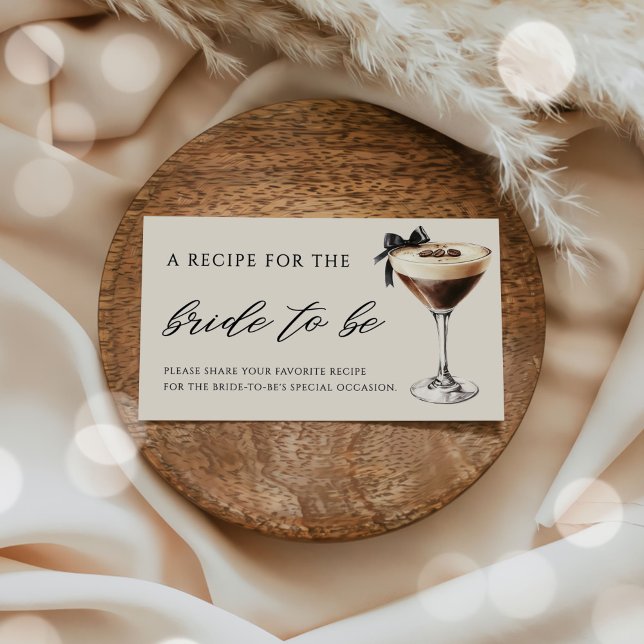 Carte D'accompagnement Recette de cocktail pour enterrement de vie de jeu (Créateur téléchargé)