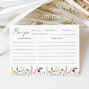 Carte D'accompagnement Recette de Fête des mariées de prairie Fleur sauva