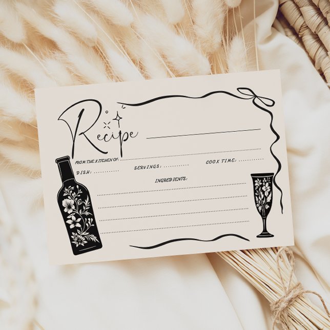 Carte D'accompagnement Recette Fête des mariées occidentale (Créateur téléchargé)