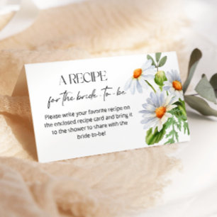 Carte D'accompagnement Recette minimaliste de marguerite pour que la mari