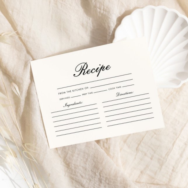 Carte D'accompagnement Recette Papillons Roses Fête de Mariage (Créateur téléchargé)