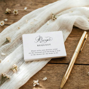 Carte D'accompagnement Recette simple et élégante pour une fête de mariag