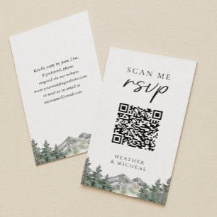 Carte D'accompagnement Recherche par Mariage de montagne moi RSVP
