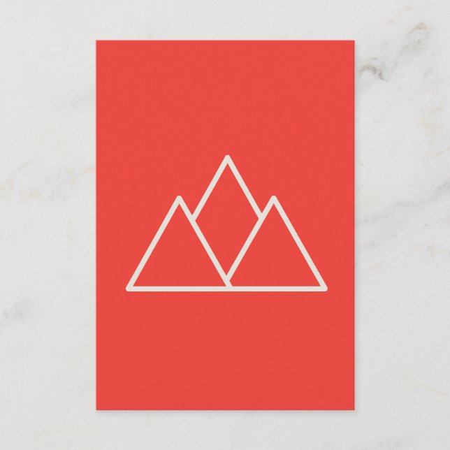 Carte D'accompagnement Red Abstract Wallpaper | Bold Minimalist Design (Devant)