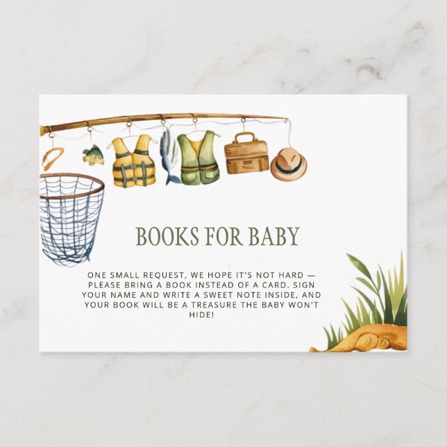 Carte D'accompagnement Reel Excité Little Fisherman Books for Baby Card (Devant)