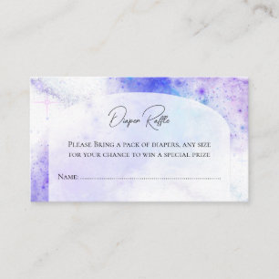 Carte D'accompagnement Refus de Baby shower de nuit étoilé