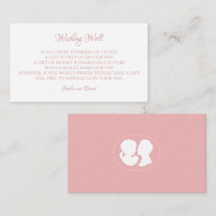 Carte D'accompagnement Regency Classique Cameo Rose Wishing Bien Mariage