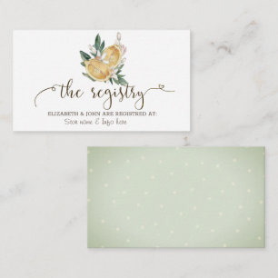 Carte D'accompagnement Registre botanique des citrons d'aquarelle