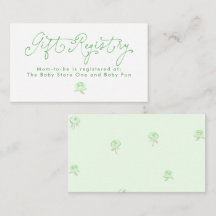 Registre de cadeaux floral vert minimaliste fantai
