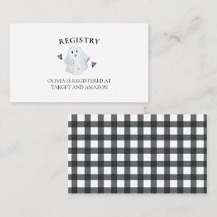 Carte D'accompagnement Registre de la petite boîte de Baby shower d'Hallo