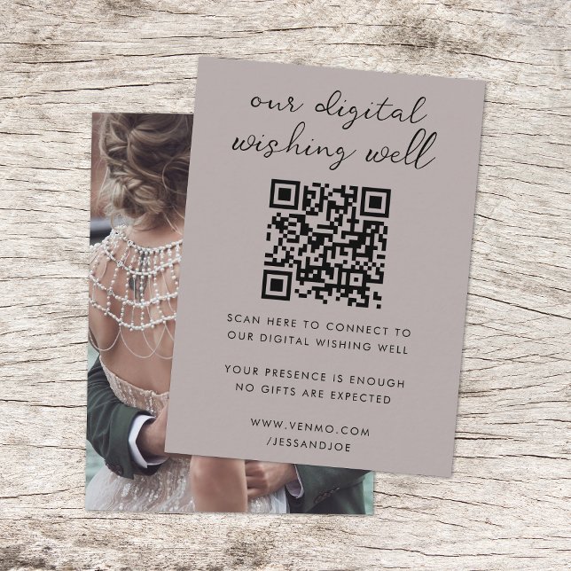 Carte D'accompagnement Registre de Mariage de code QR de Wishing numériqu (Créateur téléchargé)