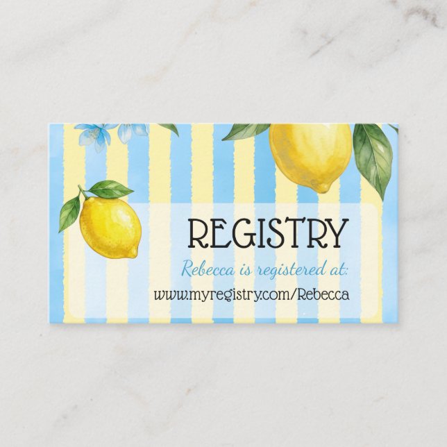 Carte D'accompagnement Registre de mariage Floral Blue Main Squeeze (Devant)