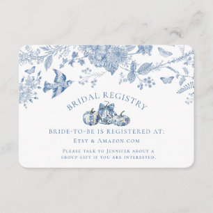 Carte D'accompagnement Registre de mariage floral vintage citrouille toil