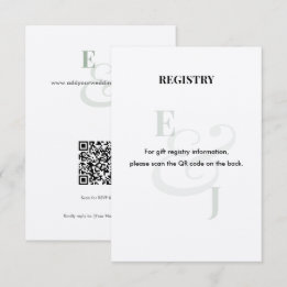 Carte D'accompagnement Registre de mariage Sage | Code QR