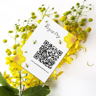 Carte D'accompagnement Registre des Baby showers d'abeilles