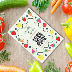Carte D'accompagnement Registre des Baby showers de marché des fermiers c