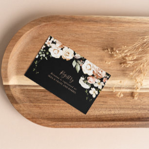 Carte D'accompagnement Registre des cadeaux des Mariages Floraux Royaux N