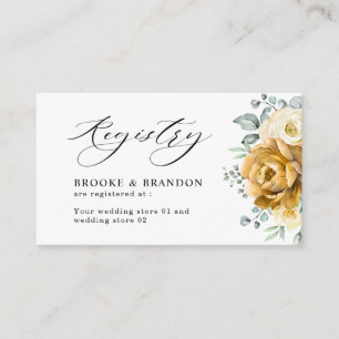 Carte D'accompagnement Registre des Mariages verts de l'aire de  jaune mo