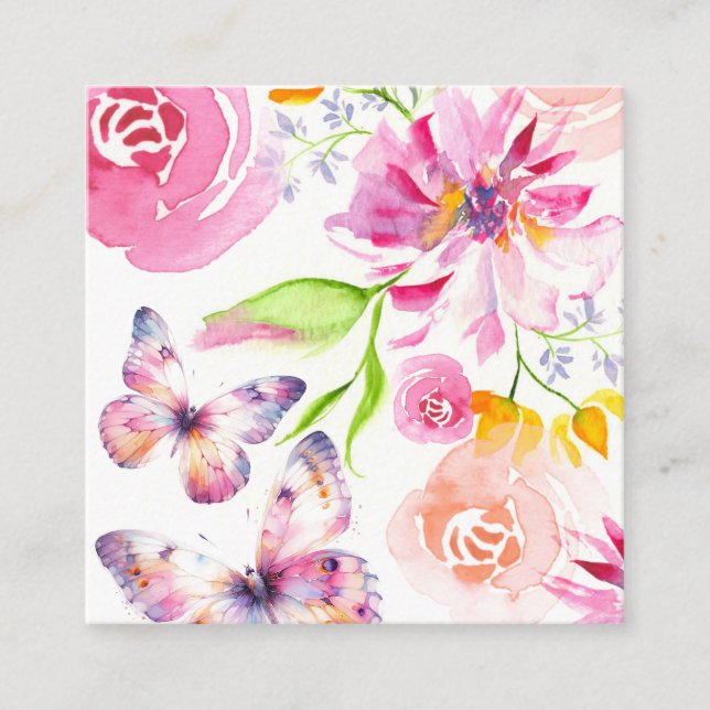 Carte D'accompagnement Registre des papillons et des berceuses (Devant)