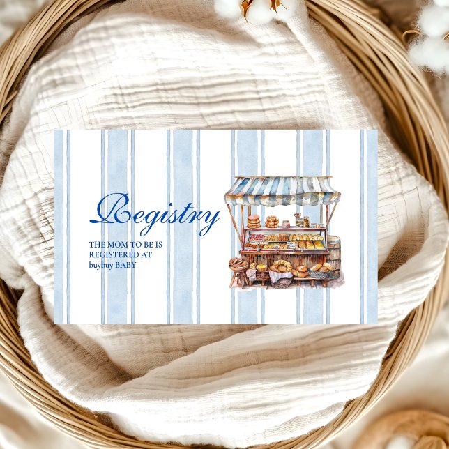 Carte D'accompagnement Registre du Baby shower du marché des fermiers ble (Créateur téléchargé)