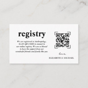 Carte D'accompagnement Registre mariage   Analyse du code QR