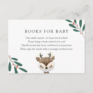 Carte D'accompagnement Reindeer dans les livres en Masque pour Baby inser