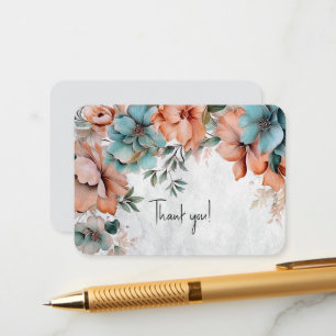 Carte D'accompagnement Remerciements Floraux