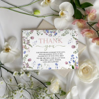 Remerciements pour Baby Shower Wildflower
