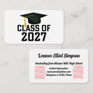 Carte D'accompagnement Remise des diplômes de la promotion 2027 de Letter