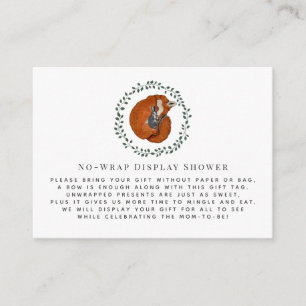 Carte D'accompagnement Renard et lièvre   Pas d'insertion de douche d'aff