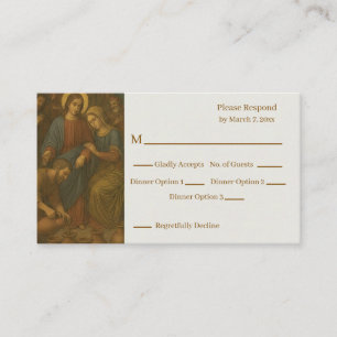 Carte D'accompagnement Réponse au mariage de Cana 