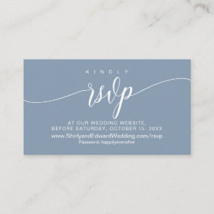 Carte D'accompagnement Réponse en ligne pour célébration de mariage, Mode