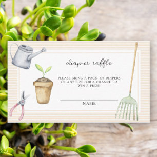 Carte D'accompagnement Ressort d'aquarelle - billet de tombola de couche