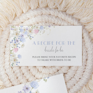 Carte D'accompagnement Ressort Fleur sauvage Fête des mariées Partager Un