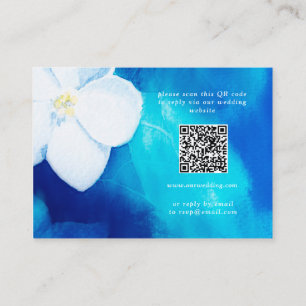 Carte D'accompagnement Ressort mariage avec affection RSVP QR Code