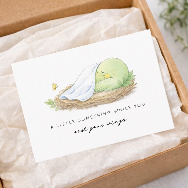 Carte D'accompagnement Rest Your Wings Mini Insert Cancer Support Card (Créateur téléchargé)