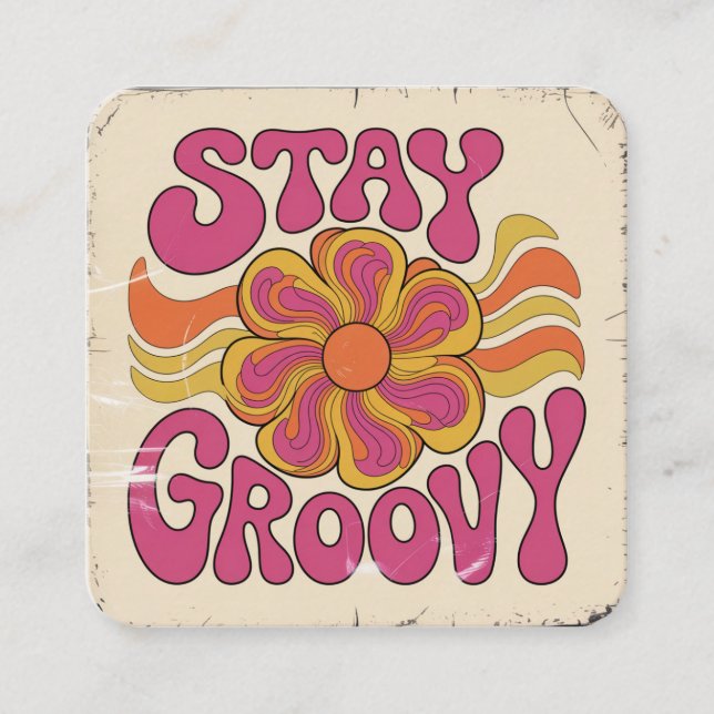 Carte D'accompagnement Restez Groovy (Devant)