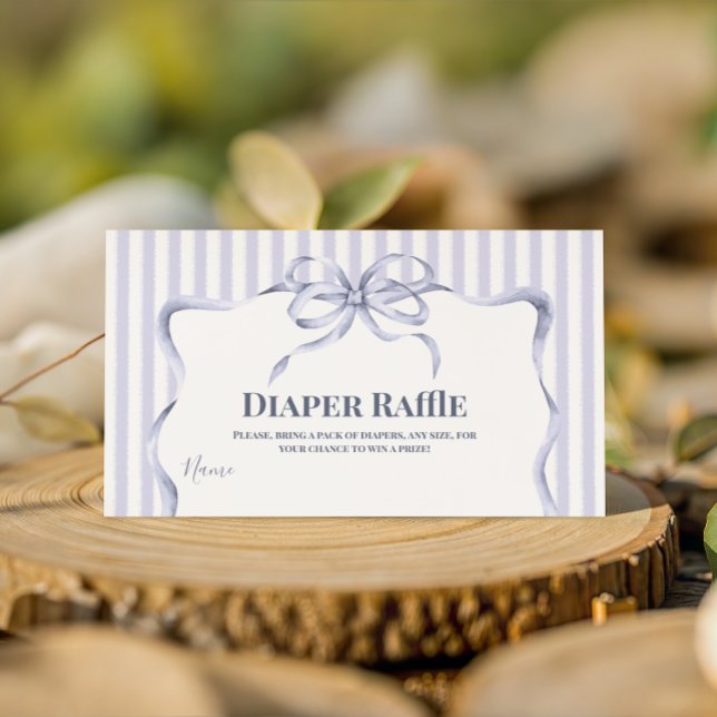 Carte D'accompagnement Retro Blue Bow Cafe Bebe Boy Coffee Baby Shower (Créateur téléchargé)