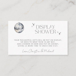 Carte D'accompagnement Retro Disco Party Affichage douche