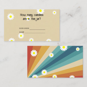 Carte D'accompagnement Retro Super - Combien de bonbons sont dans le pot