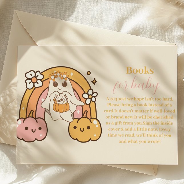 Carte D'accompagnement Retro Super Halloween petits livres pour bébé (Créateur téléchargé)