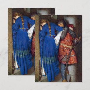 Carte D'accompagnement Réunion sur les escaliers de la tourelle par F. W.