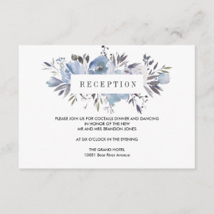 Carte D'accompagnement Rêve Bleu    Enceinte de Réception de Mariage Flor