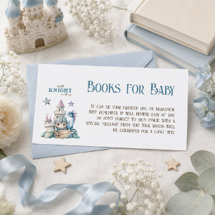 Carte D'accompagnement Rêve de Conte de Fées Chevalier Dragon Livre Baby 