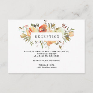 Carte D'accompagnement Rêve de Pêche Enclos de Réception de Mariage Fl