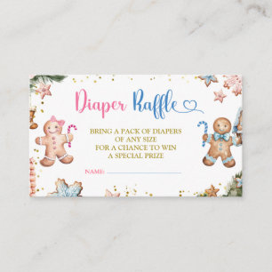 Carte D'accompagnement Révélation du sexe de bébé avec des cookies en pai