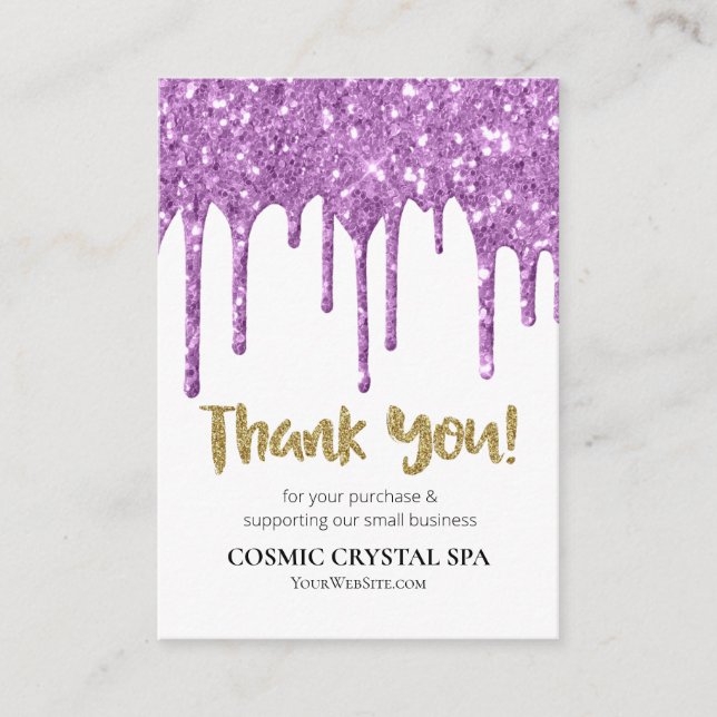 CARTE D'ACCOMPAGNEMENT *~* REVOIR QR LOGO AP8 COSMIC DRIPS. MERCI (Devant)