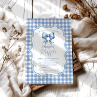 Ribbon bleu mou En vichy Diappeur de raffle