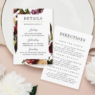 Carte D'accompagnement Richesse du Mariage coloré du printemps